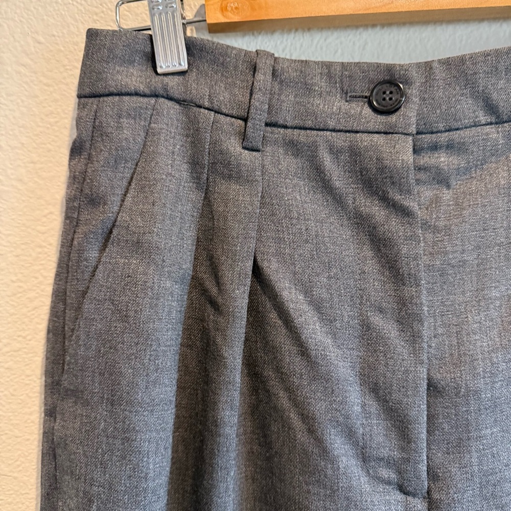 Nili Lotan Abella Pleated High Rise Trousers 100% Virgin Wool Made in USA - Picture 6 of 8